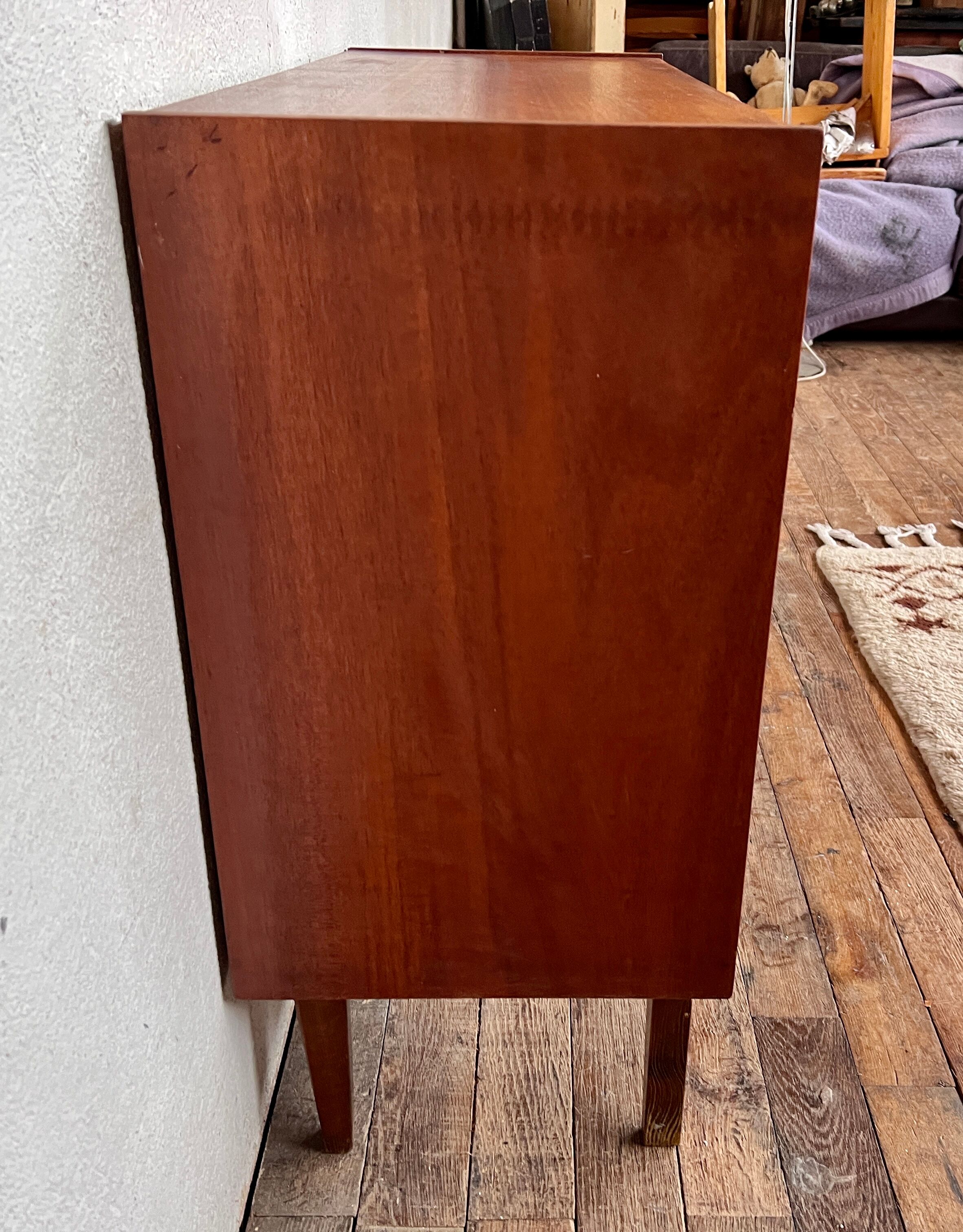 Buffet two vintage teak doors 1960