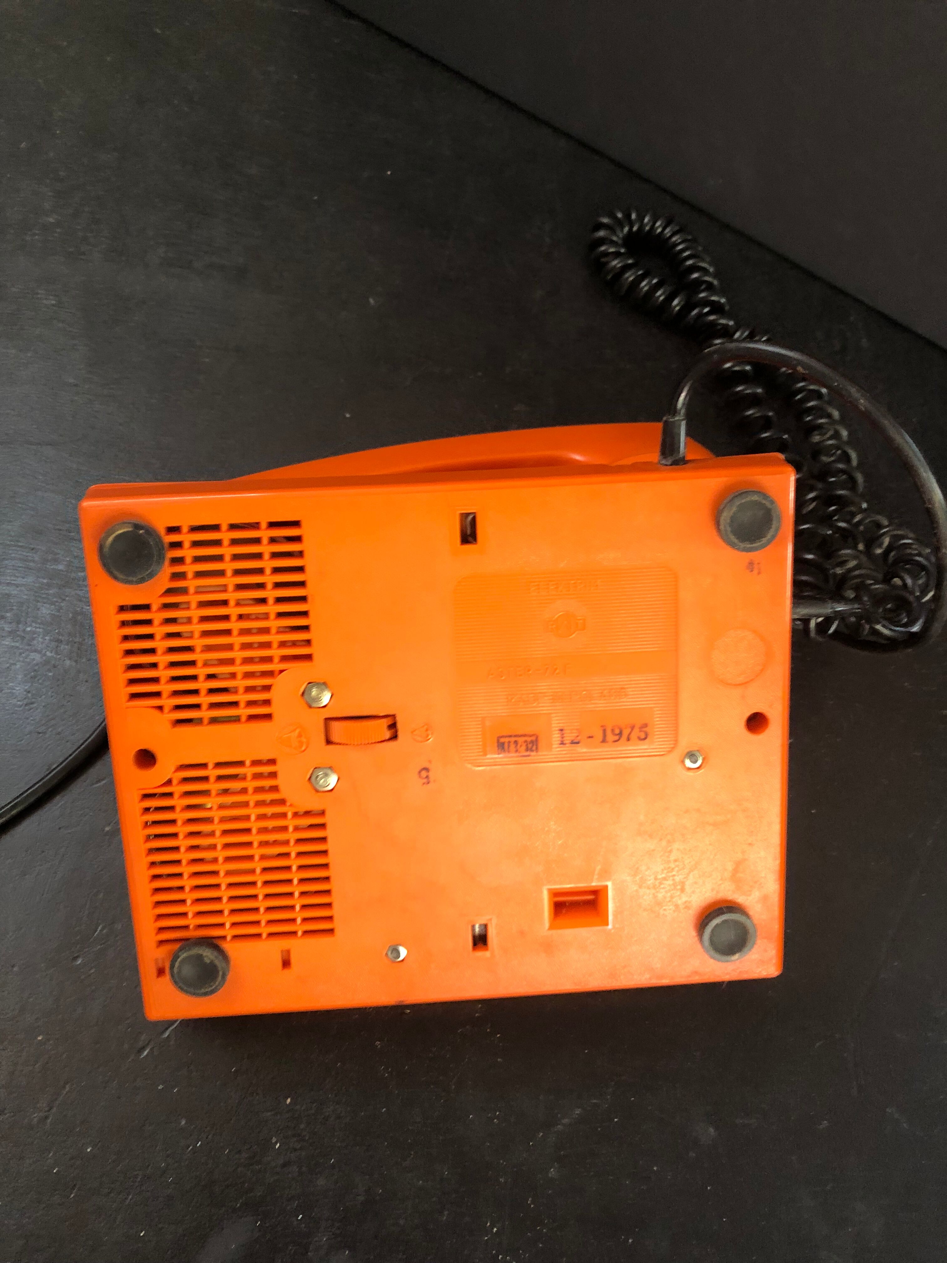 Vintage orange phone