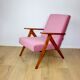 Vintage armchair B-310 VAR pink Jade structural 1970s