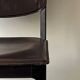 Set of 2 Italian chairs in brown Havana leather, design MATTEO GRASSI