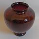 Carmine red blown glass vase 1950s