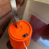 Pair of orange Lampette lamps