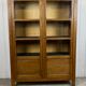 Antique oak library showcase
