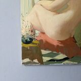 Jonathan Zutter oil painting portrait of a naked woman