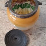 Art nouveau glass cookie jar