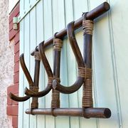 Vintage bamboo coat rack