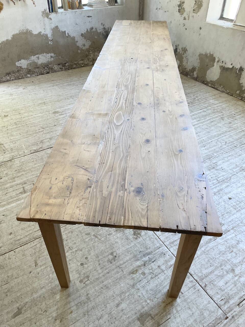 4m XXL pine and oak farmhouse table