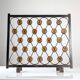 Wrought Iron Fire Screen with Orange Acrylic, Mid-Century, 1960s