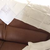 Set of 16 antique hand-embroidered stainedcases