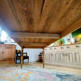 Solid oak farmhouse table