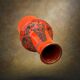 Scheurich Fat Lava vase in red and brown – Model 209-18 – 1970s