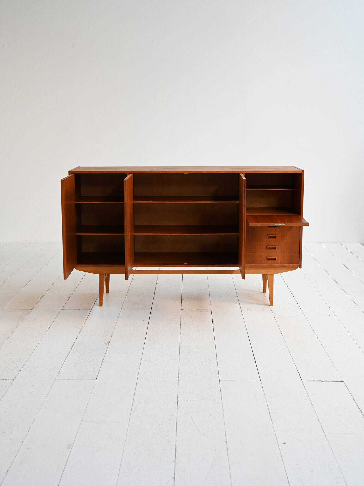 Scandinavian teak sideboard, 1950s-60s