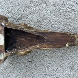 Wall lamp console in gilded wood
