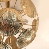 Lustre spoutnik en laiton nénuphar