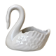 White ceramic swan pot cover 50/60s
