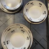 Service Niderviller hand painted 70s