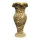 Vase covered with shells. Seaside souvenir.