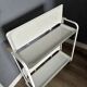 Folding Mobile Bar Cart / Serving Trolley — White, 1970s