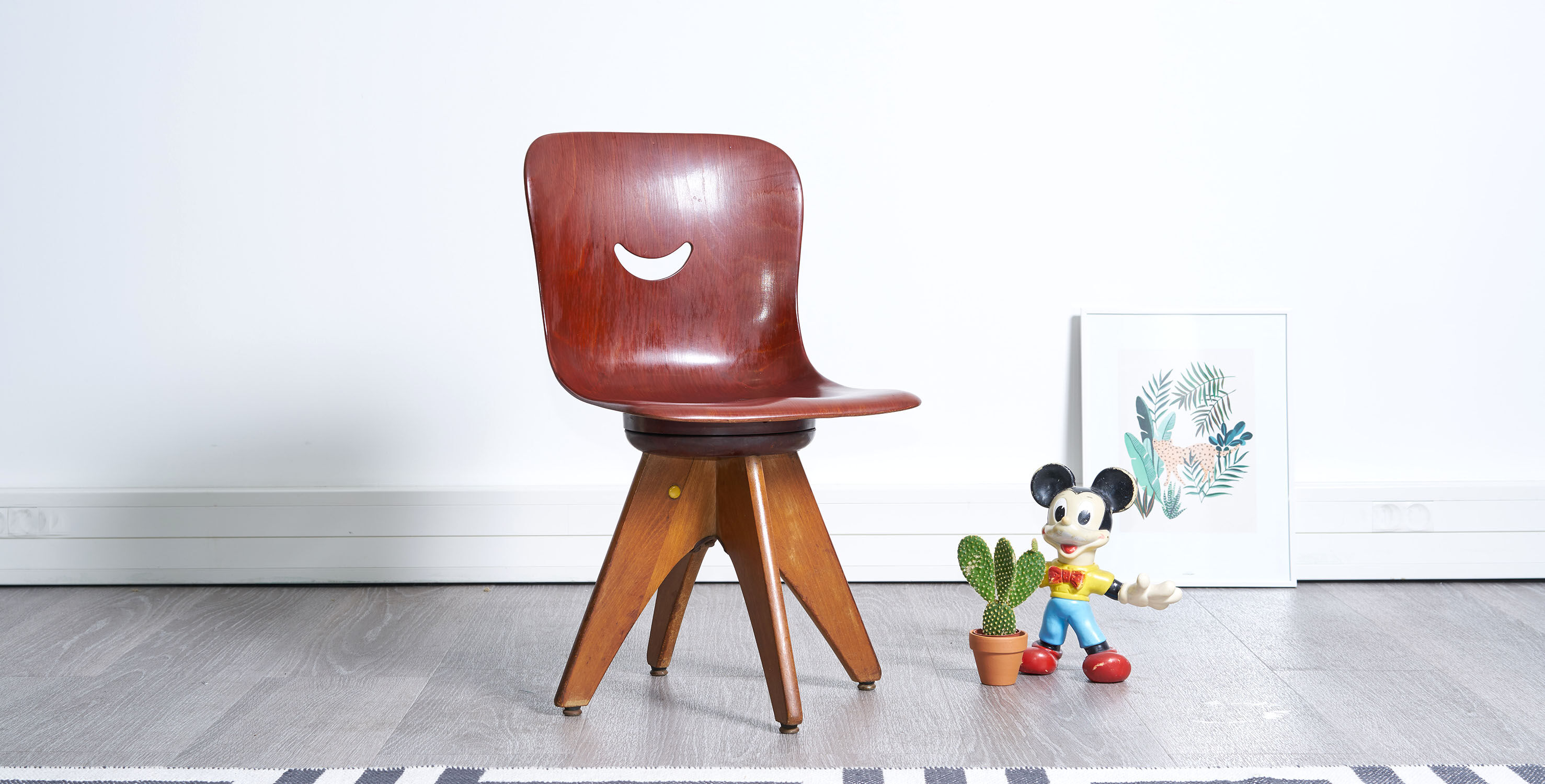 Chaise enfant Flötotto style scandinave des années 60