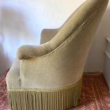 Velvet toad armchair like new