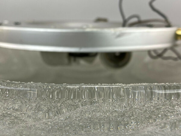 Plafonnier Flush Mount Ice Glass Hillebrand 60s