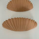 Pair of vintage terracotta sconces, France 1970