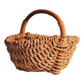 Panier de collecte antique fait main