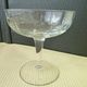 Set of 6 pretty champagne glasses made of grinded glass