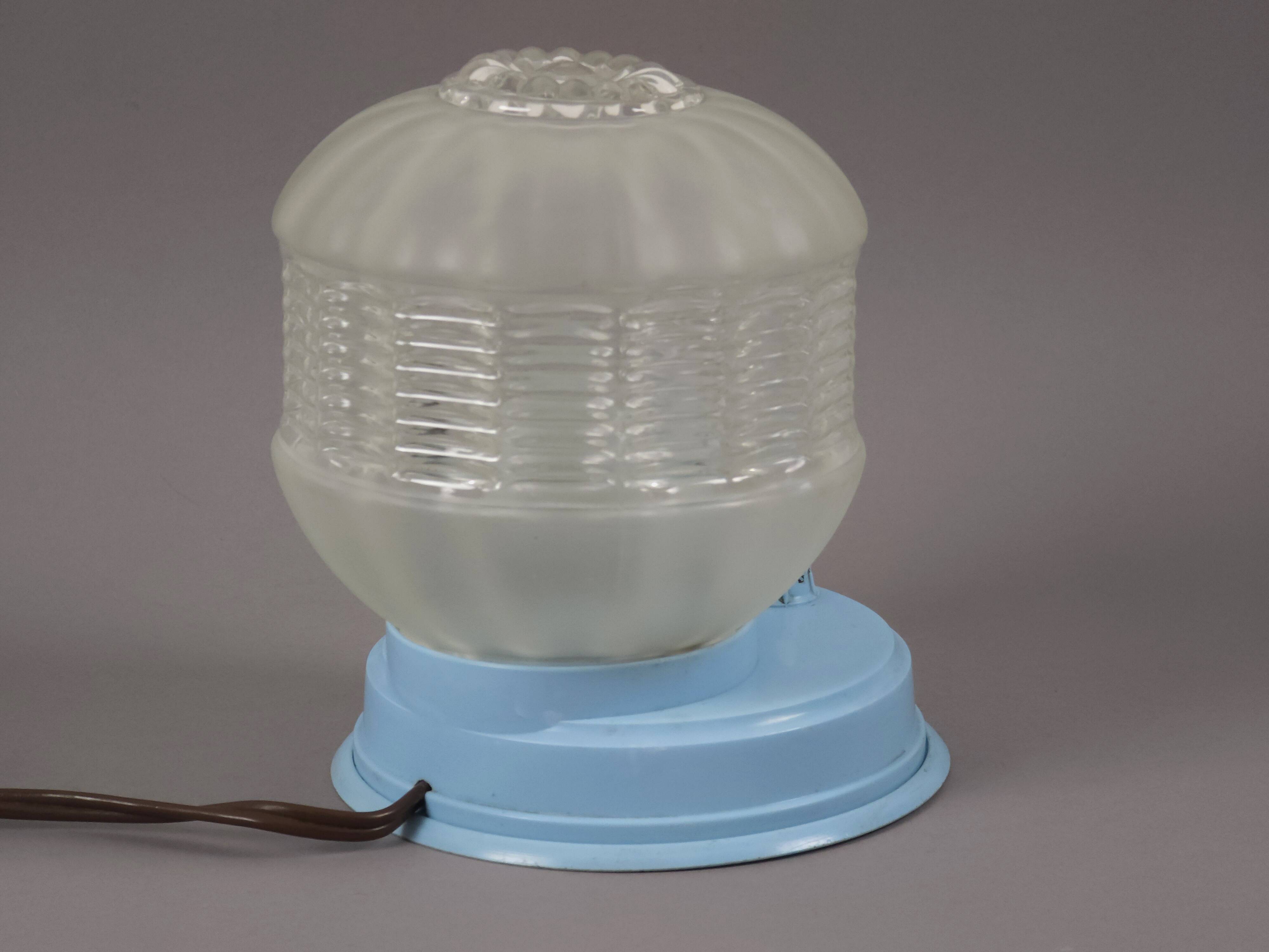 Vintage 1950s Mid Century Modern Bedside Table Light • MCM Atomic Space Age