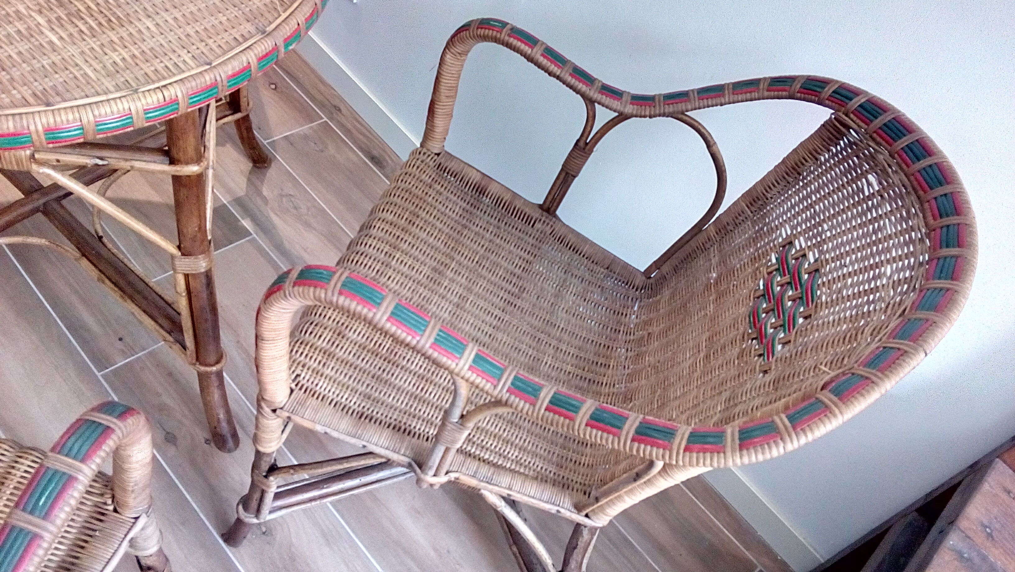 Rattan wicker garden salon rattan year 60