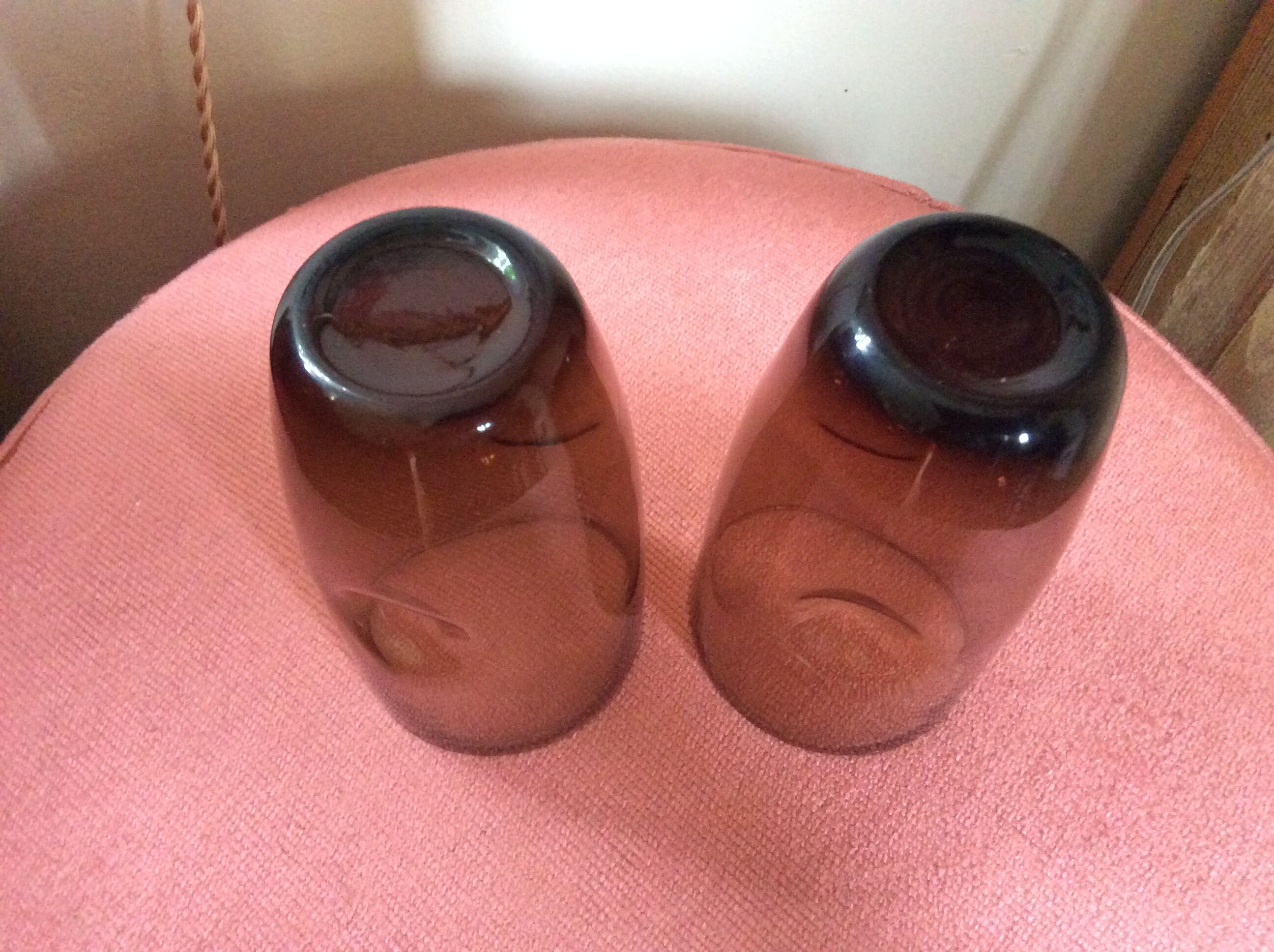 Series of 5 vintage glasses