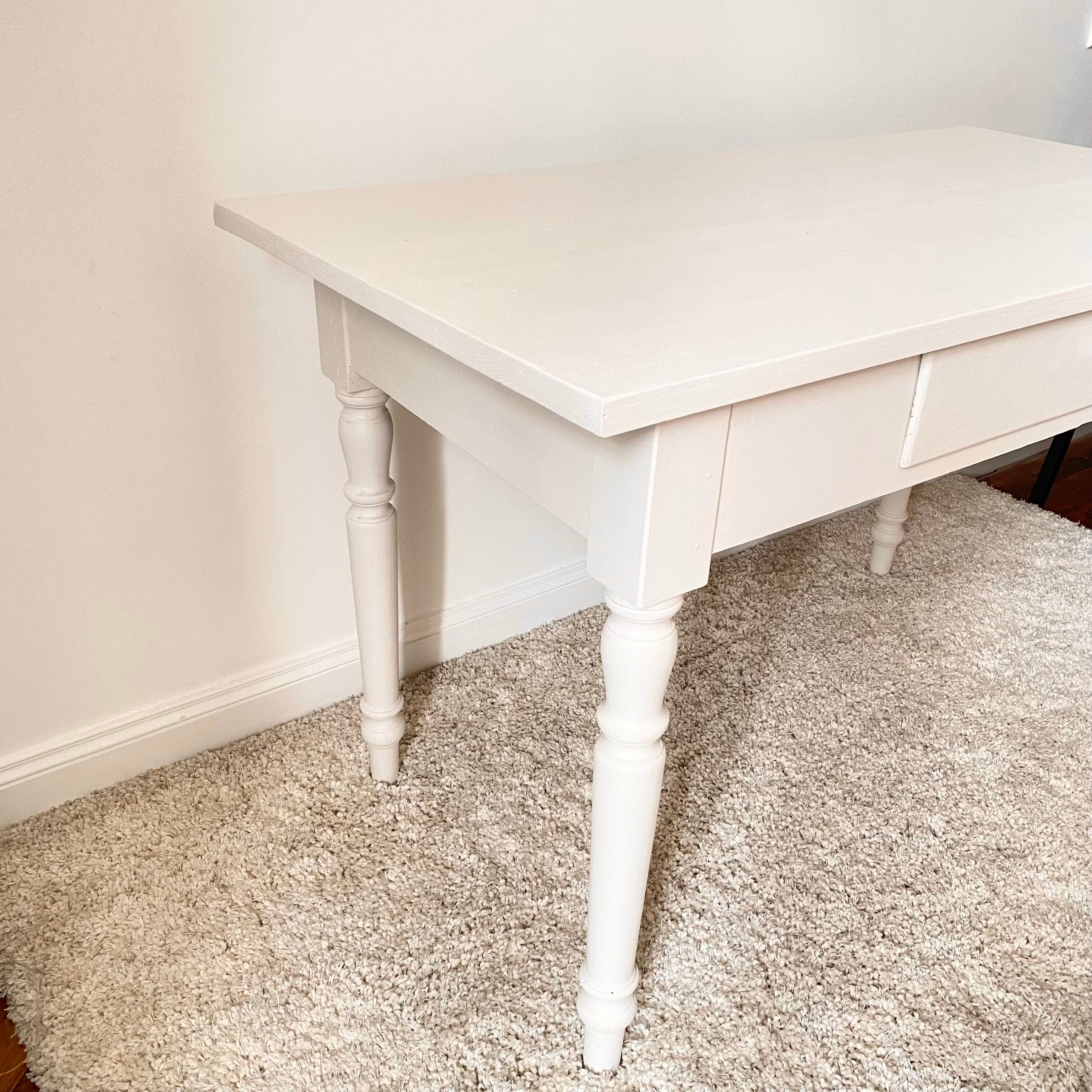 White farmhouse table