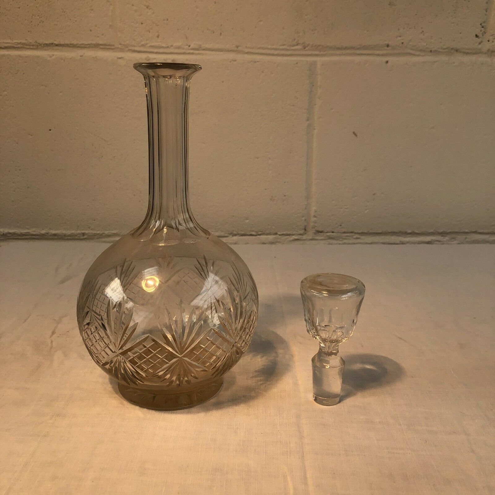 Crystal bottle in the style of Saint Louis 19th century