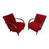 Pair of armchairs by Jindrich Halabala