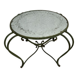 Table basse fer forgé - miroir