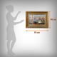 Tableau "Quay in Light", oil on panel, signed Jules d'Évry – Mid 19th century