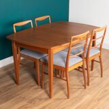Retro Teak 1960s Vanson Dining Table & 4 Chairs