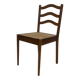 Vintage Teak Chair with Webbing - 1970s Design