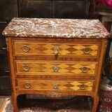 Chest of drawers 3 drawers Louis XV