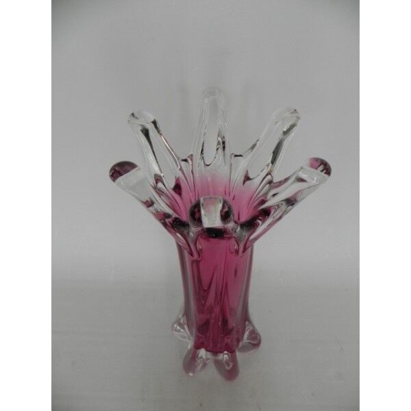Vase vintage en verre Prima