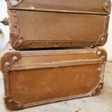 Duo of old suitcases