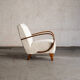 Fauteuil lounge par Jindrich Halabala, années 1940
