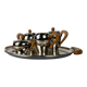 Alessi coffee and tea set silver-plated