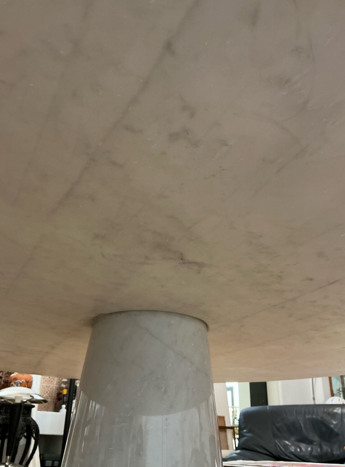 Eros Table in White Marble by Angelo Mangiarotti for Skipper, 1990s