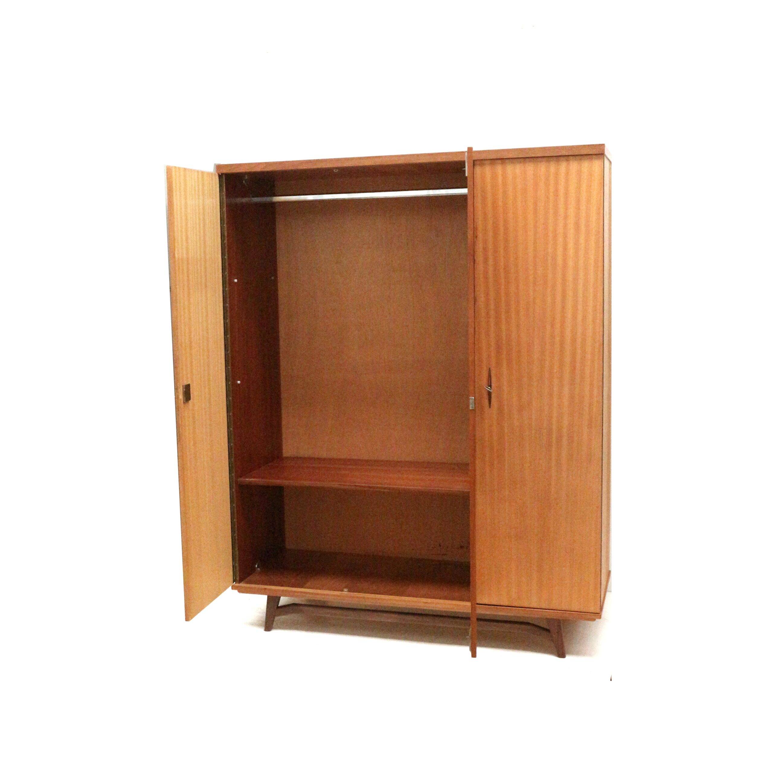 Vintage 3-door wardrobe from the 1960s