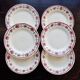 6 vintage ironstone dinner plates from Céranord Saint-Amand - Monique