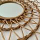 Natural rattan sun mirror 61cm