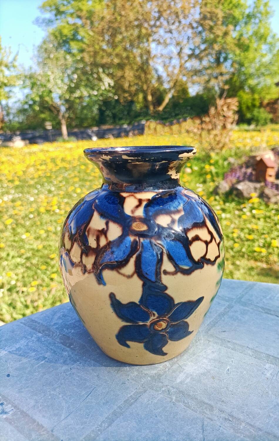 Signed retro vase