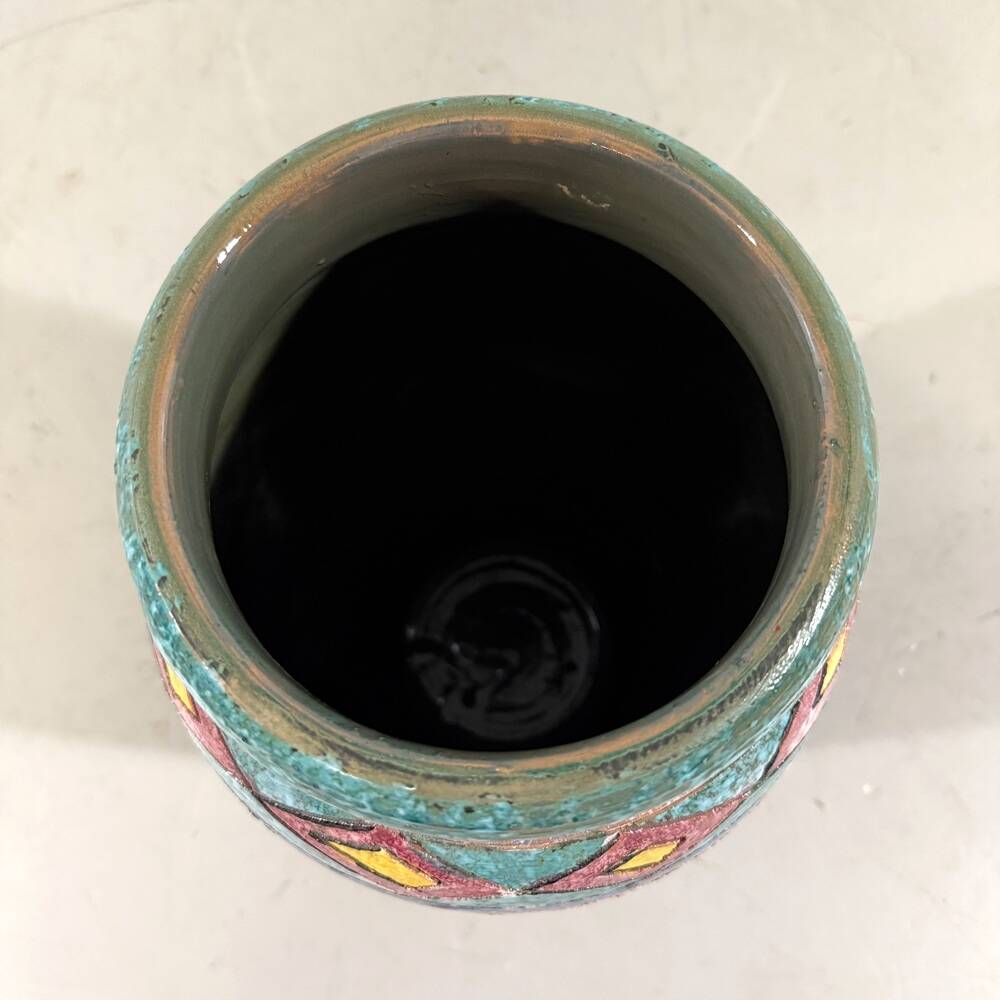Large Italian pottery vase flowers floor vase 1960’s