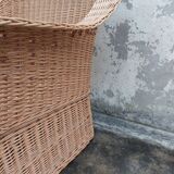 Rattan armchair manufacture 1950 large model